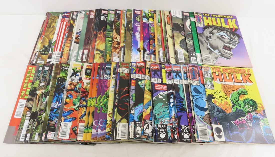 80 Marvel Comics, The Incredible Hulk: 80 Marvel Comics, The Incredible Hulk - 12 x 8 x 7", 12 lbsPhotos are part of description. Please ask questions and read terms & conditions before bidding.