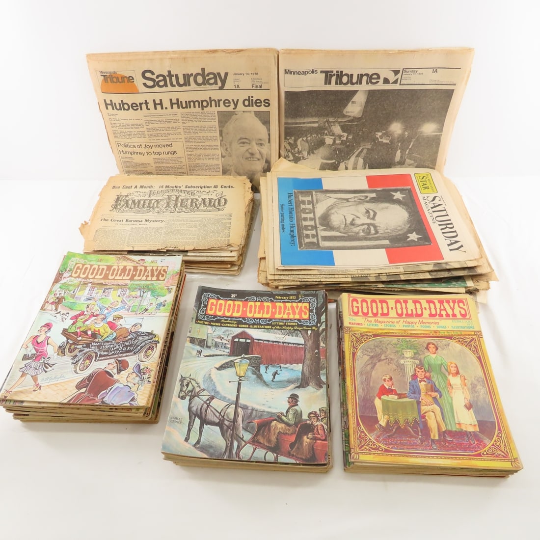Vintage Good Old Days Magazines & MN Newspapers: Vintage Good Old Days Magazines & MN Newspapers - Vintage St. Paul & Minneapolis Newspapers and 40+ Good Old Days Magazines 1971-1974Photos are part of description. Please ask questions and read terms