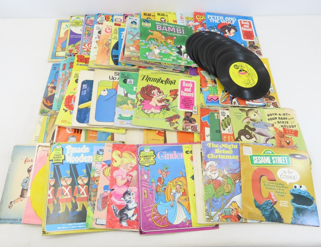Children's 45 rpm Record Albums, Storybooks & more (1 of 18)