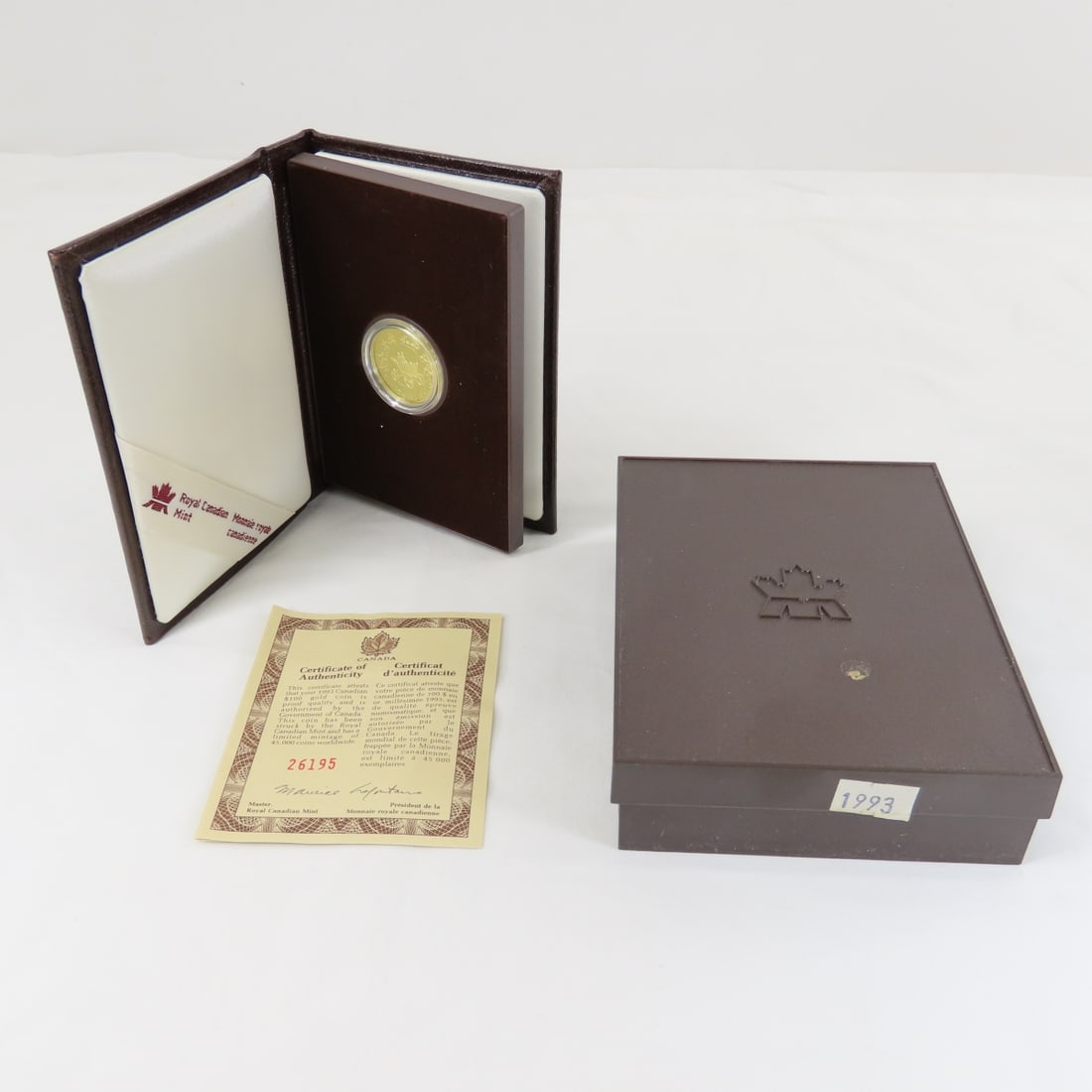 1993 Canada $100 1/4ozt Gold Horseless Carriage (1 of 9)