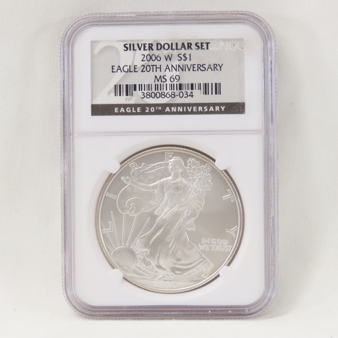 2006 W American Silver Eagle 20th Anniv. MS69 (1 of 4)