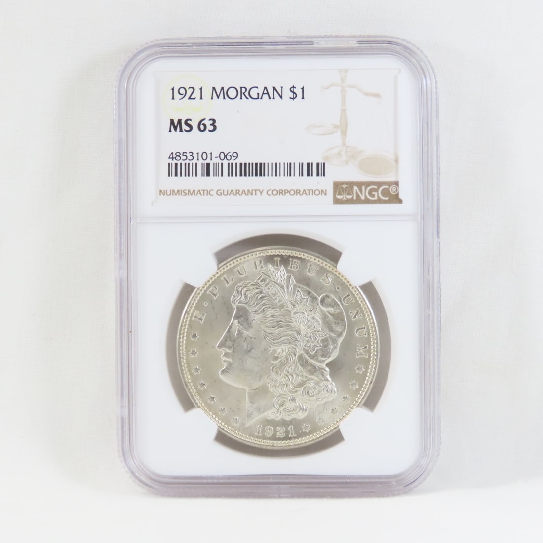 1921 Morgan Silver Dollar NGC MS63 (1 of 4)