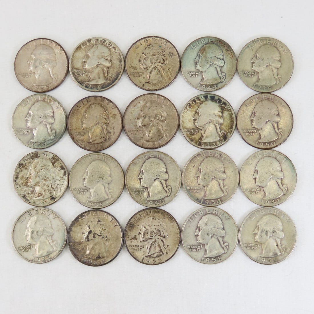 $5 Face Washington Silver Quarters (1 of 10)