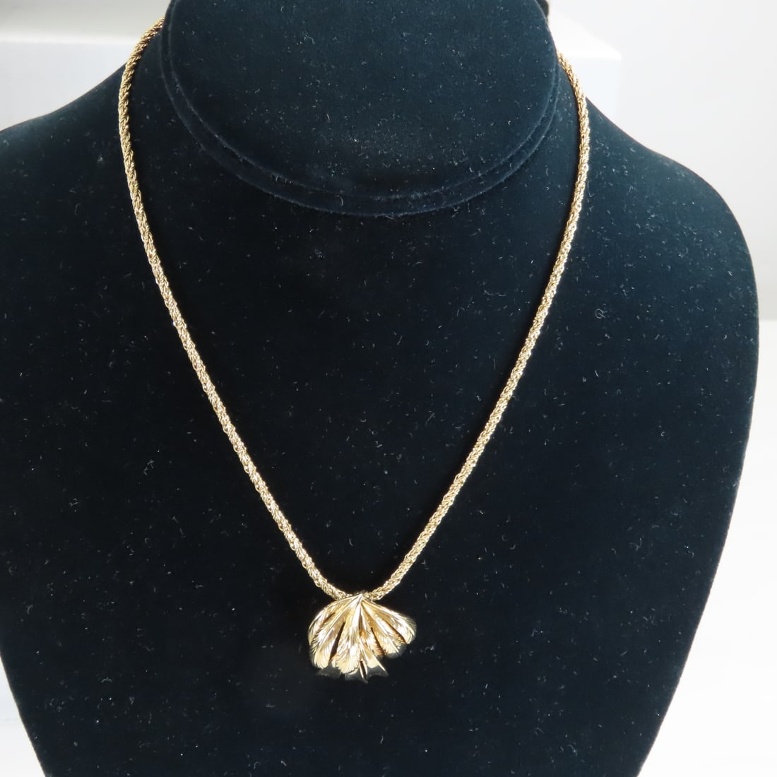 1973 Christian Dior Germany Pendant & Chain: 1973 Christian Dior Germany Pendant & Chain - chain is unmarked. Lot size 3 x 3 x 2", .2 lbs Photos are part of description, Live Auctioneers only displays the 1st 20 photos per lot. Please ask questi