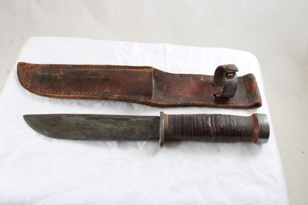 WW2 Cattaraugus #2250 Fixed Blade Military Knife (1 of 14)