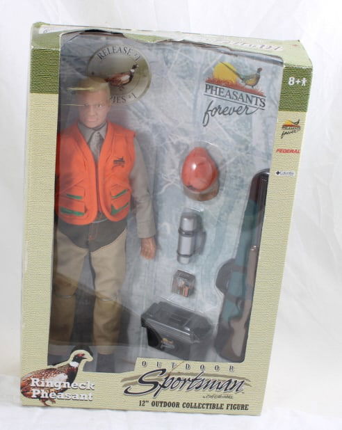Ertl Outdoor Sportsman Figure Ringneck Pheasant #1: Ertl Outdoor Sportsman Figure Ringneck Pheasant #1 - Figure New in Box (box has some wear). Lot Size is 14" x 10" x 4". 2 Lbs. Photos are part of description (Live Auctioneers only shows up to