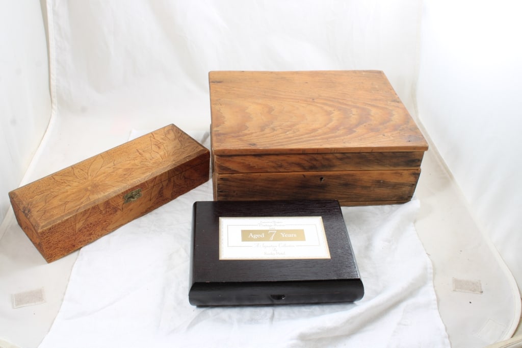 Wood Writing Desk, Flemish Floral Embossed Box and (1 of 20)