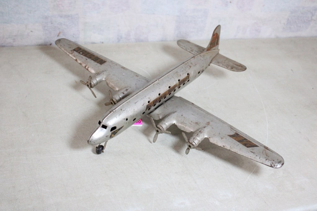 1950's Marx Pan American World DC-4 Plane - 2