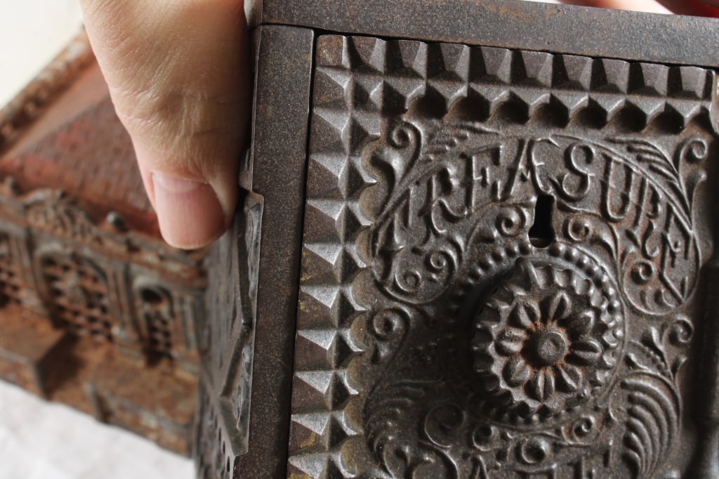 2 Antique Cast Iron Figural Banks - 4