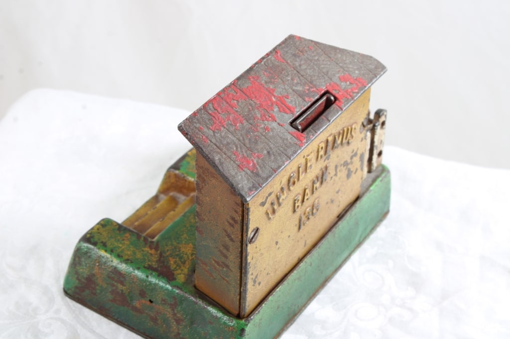 Uncle Remus Mechanical Cast Iron Bank - 9