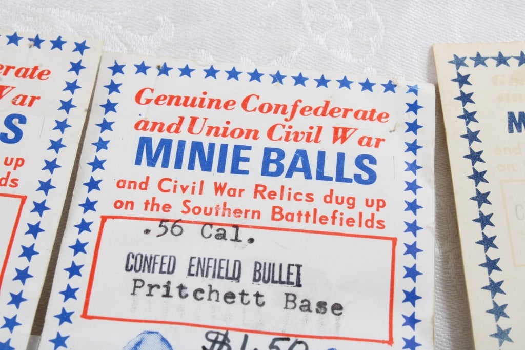 4 Confederate Civil War Relics - Minnie Balls - 7