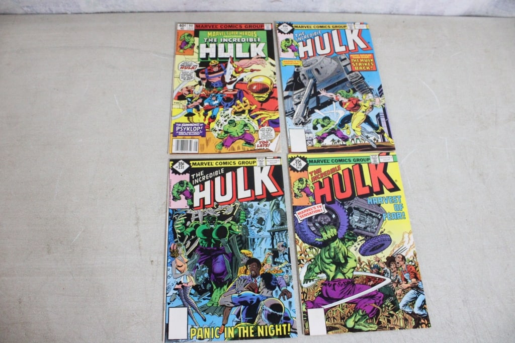 4 1970's Marvel Incredible Hulk Comics (1 of 9)