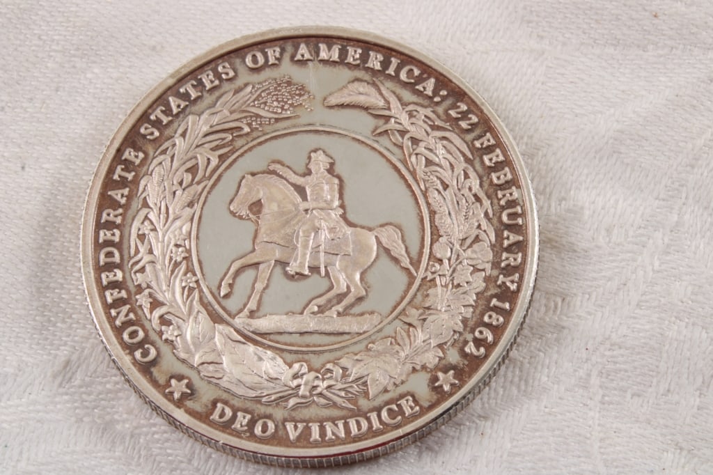 5 Silver Dimes & Confederate token - 3