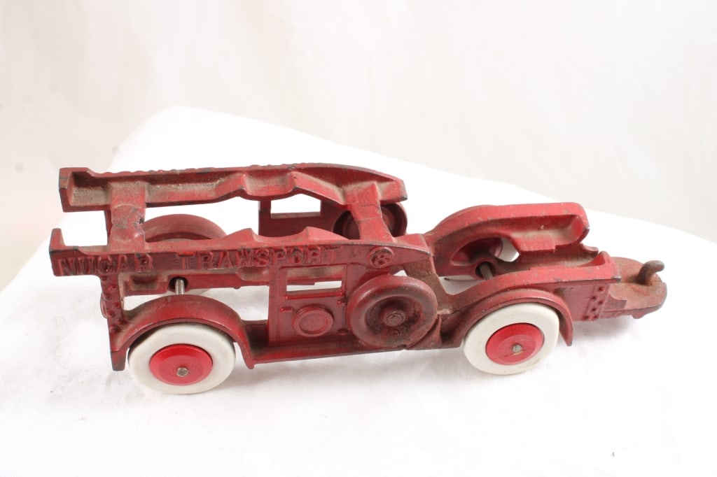 Hubley Nucar Transport Cast Iron Tractor Truck - 12