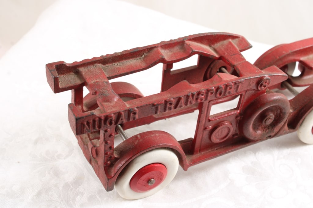 Hubley Nucar Transport Cast Iron Tractor Truck - 4