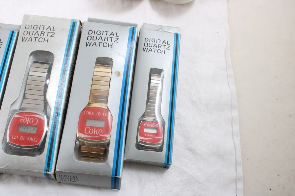 6 Coke Watches, Other Watches, Pocket Knife, - 9