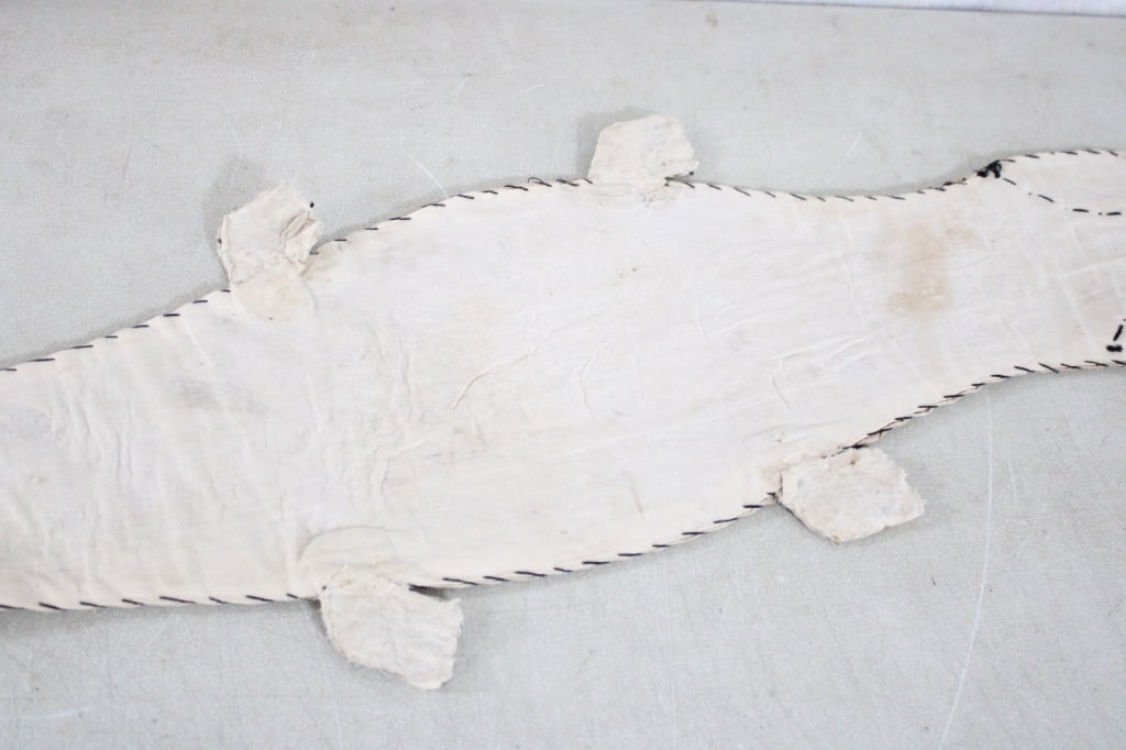 Tribal Yoruba Beaded Lizard Belt Sash - 14