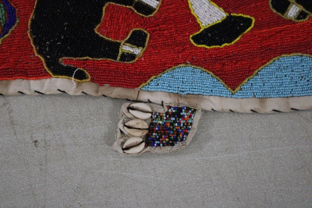 Tribal Yoruba Beaded Lizard Belt Sash - 5