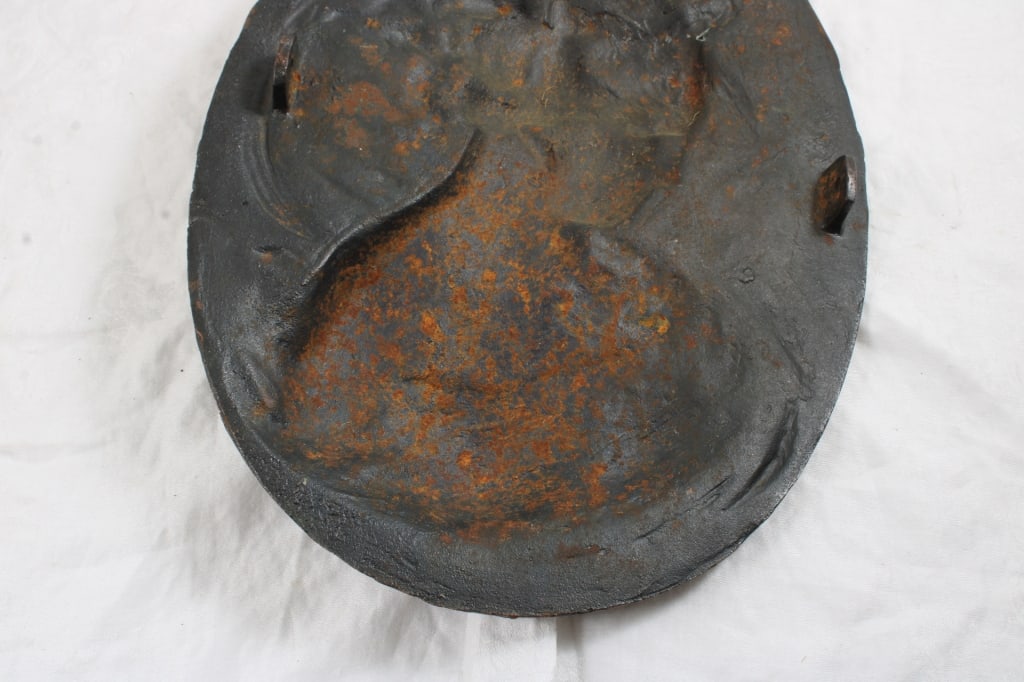 Victorian Art Nouveau Lady Bronze Wall Plaque - 8