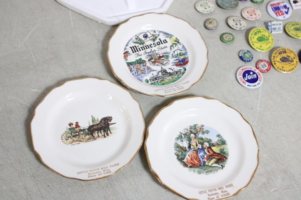 Teapots, Chamber Pot, Red Wing Pinbacks, Plus - 14