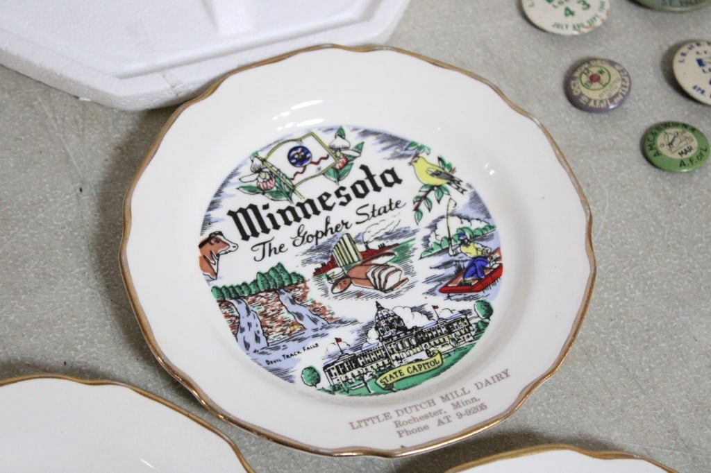 Teapots, Chamber Pot, Red Wing Pinbacks, Plus - 17