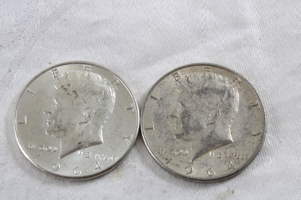2 1964 JFK Silver Half Dollars (1 of 5)