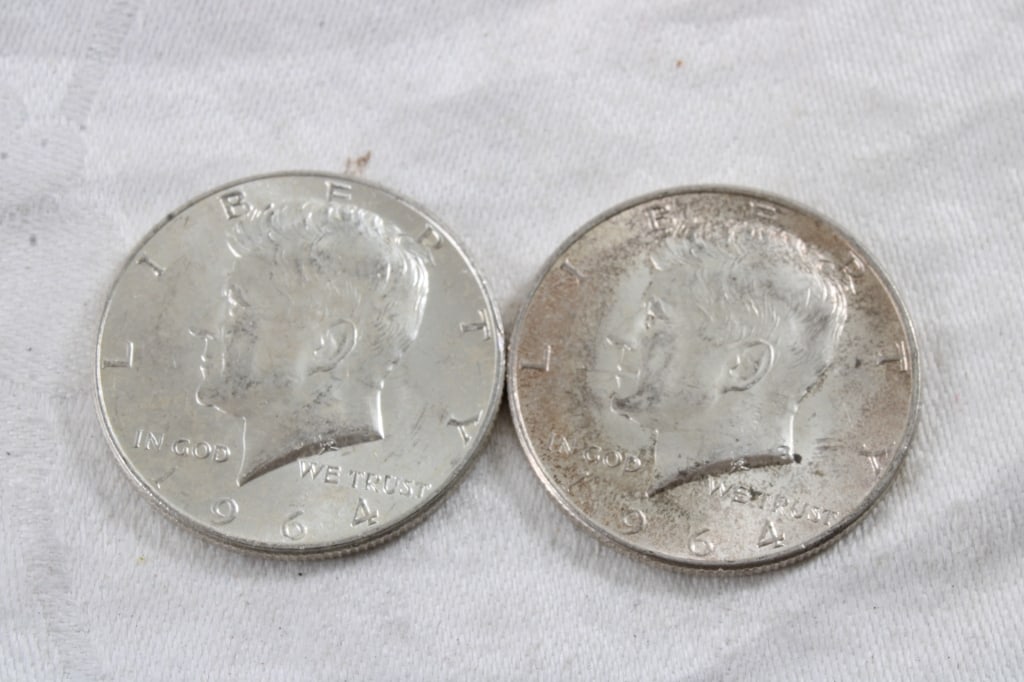 2 1964 JFK Silver Half Dollars (1 of 5)