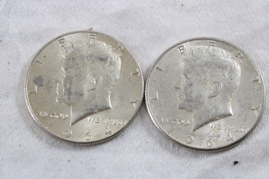 2 1964 JFK Silver Half Dollars (1 of 5)