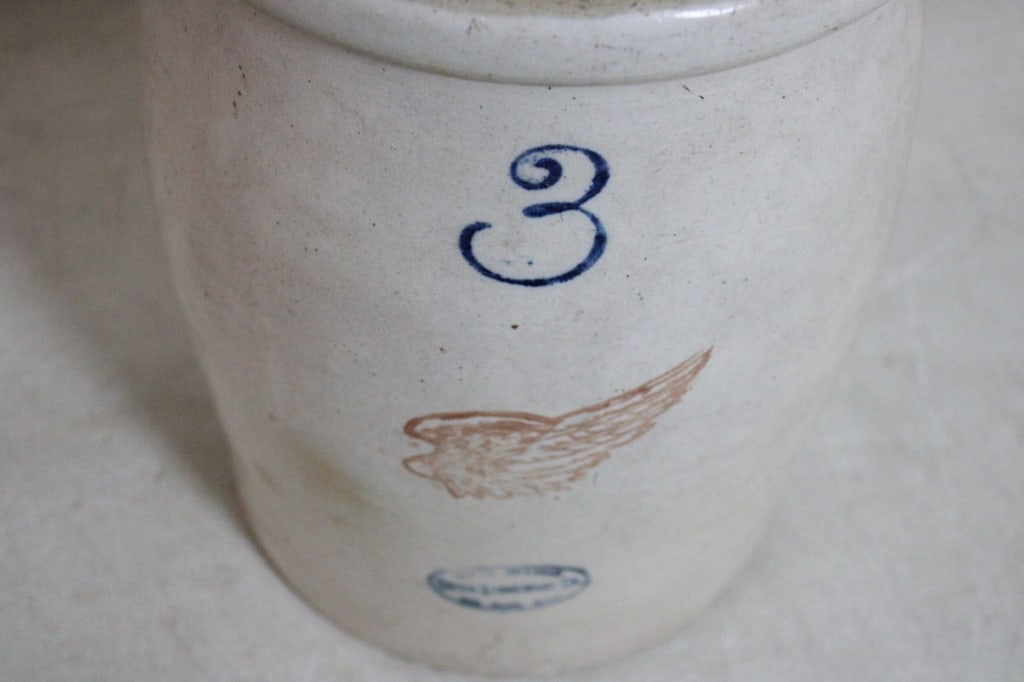 Red Wing Union Stoneware Gallon Butter Churn - 5