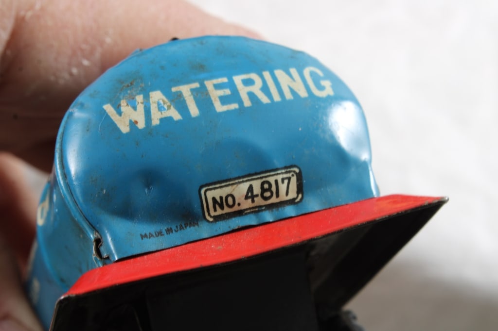 3 Tin Friction Army, Water Truck, Car Made Japan - 14