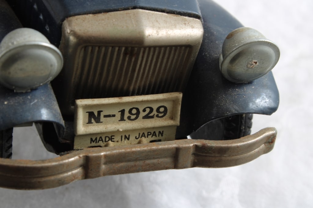 3 Tin Friction Army, Water Truck, Car Made Japan - 20