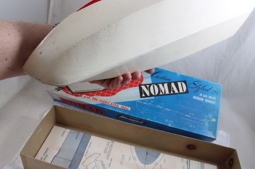 Monarch Nomad Runabout Model, Rubber Band Boat - 18