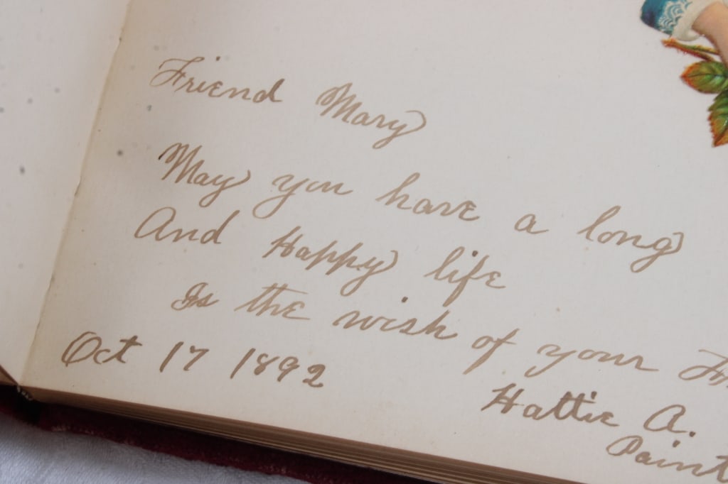 4 School Victorian 1890's Autograph Books - 7