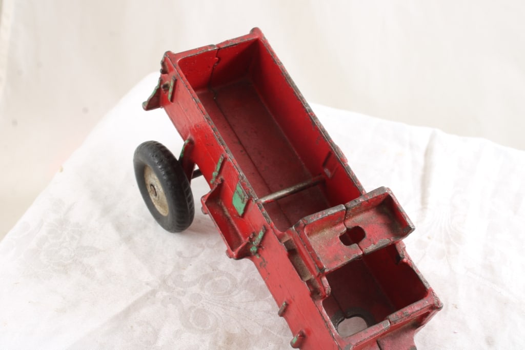 Arcade Cast Iron 2 Horse Wagon with Foil Label - 6