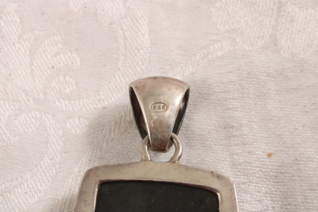 Bumble Bee Jasper & Sterling Pendant 18.8 Grams - 5