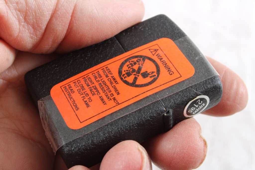 Black Matte with Brass Overlay Zippo Lighter NIB - 3