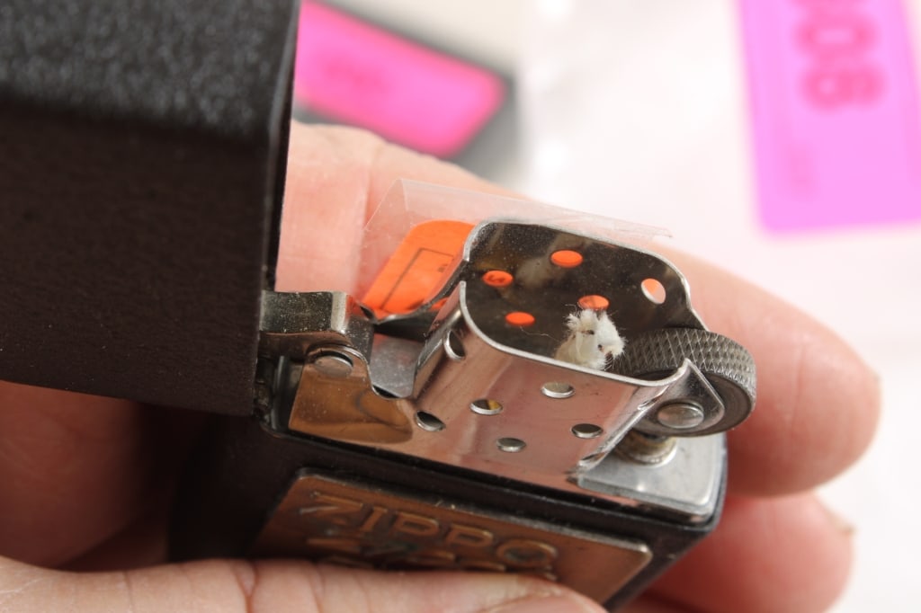 Black Matte with Brass Overlay Zippo Lighter NIB - 7