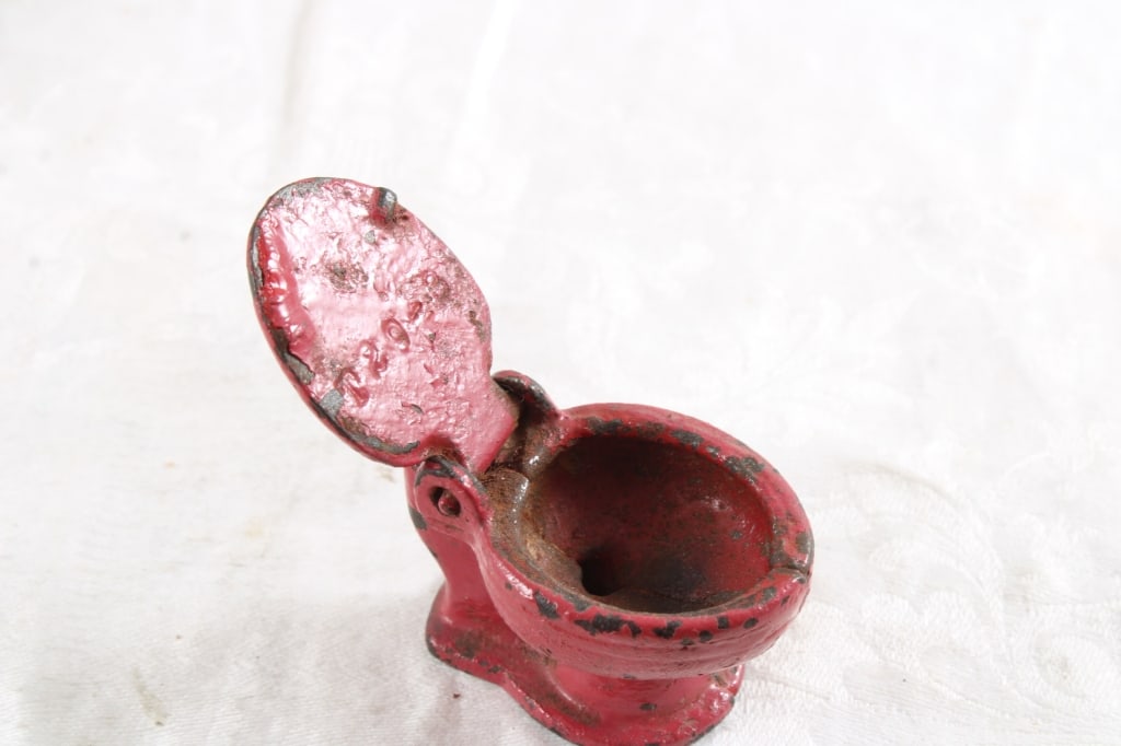Hubley Cast Iron Dump Truck, Cast Iron Toilet - 14