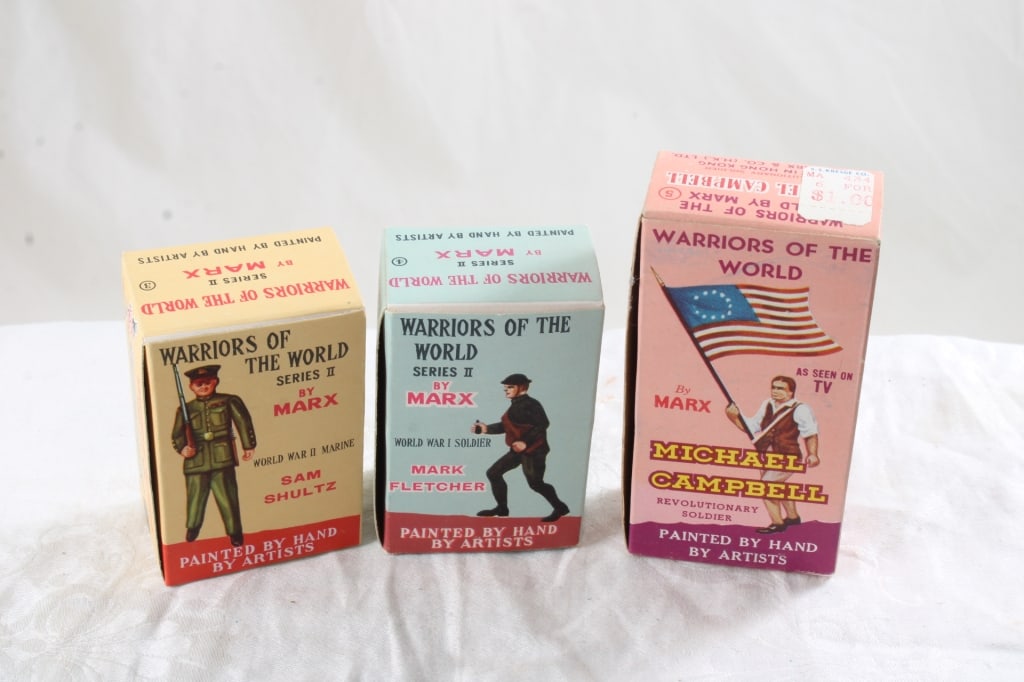 3 Warriors of the World by Marx in Original Boxes (1 of 7)