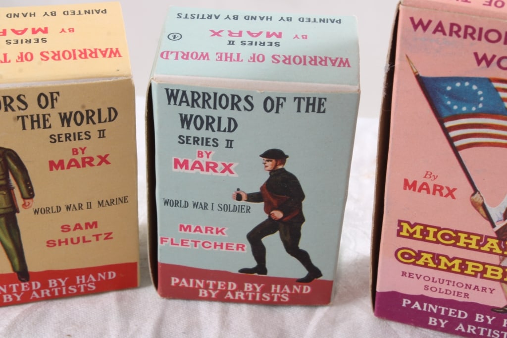 3 Warriors of the World by Marx in Original Boxes - 3