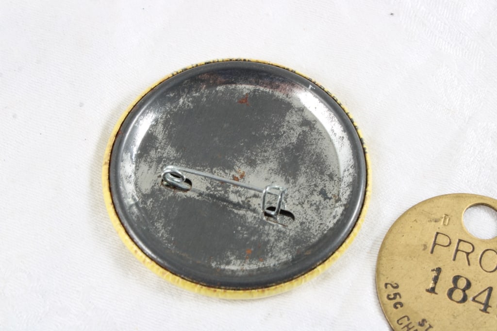 Dav, Pins, Dog License, Coat Check, Chevy Token - 3