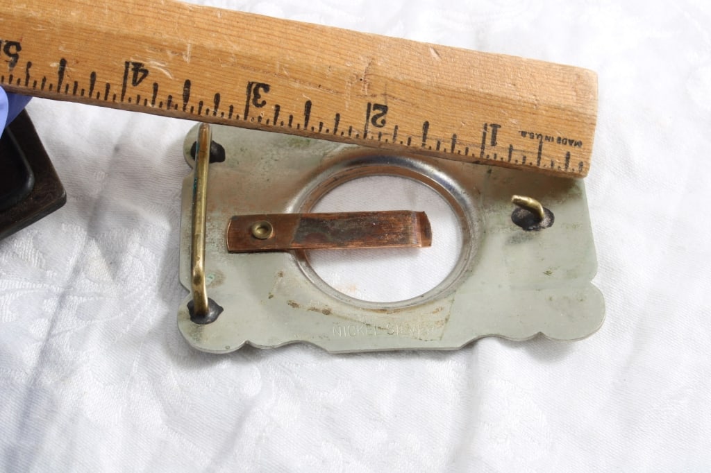 3 Belt Buckles Lee Jeans, Nickel Silver and - 10