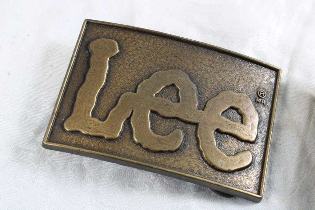 3 Belt Buckles Lee Jeans, Nickel Silver and - 2