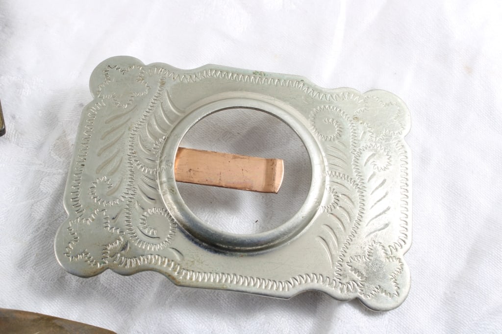 3 Belt Buckles Lee Jeans, Nickel Silver and - 4