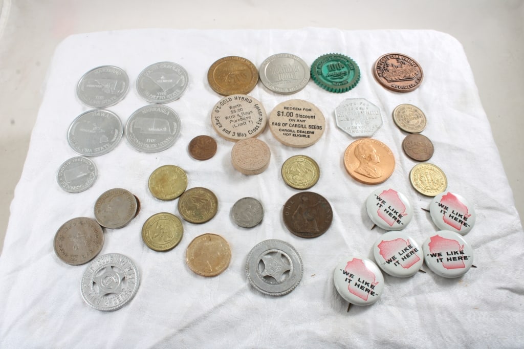 Collectible Advertising Tokens, Medals, Coins (1 of 20)