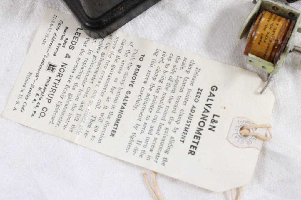 Spark Plug Air Pump Adapter, L & N Galvanometer - 10