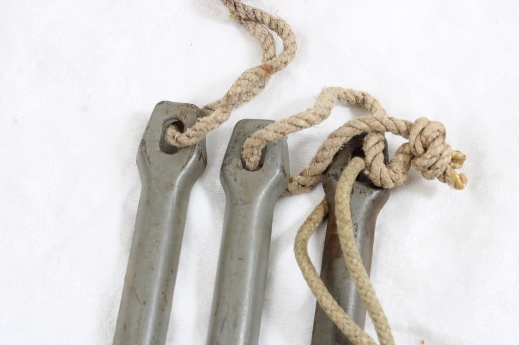 WW2 German Tent Stakes 3 Steel, 3 Aluminum - 2