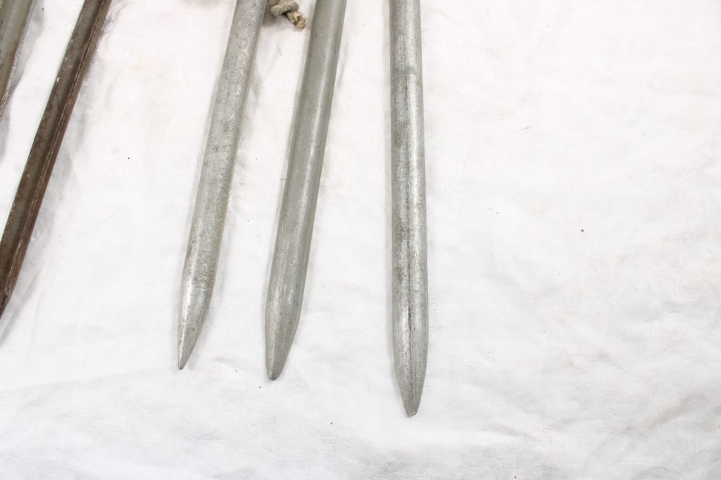 WW2 German Tent Stakes 3 Steel, 3 Aluminum - 8
