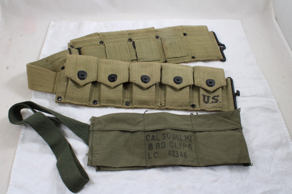 WW2 M1-Garand 10 Pocket Canvas Belt (1 of 11)