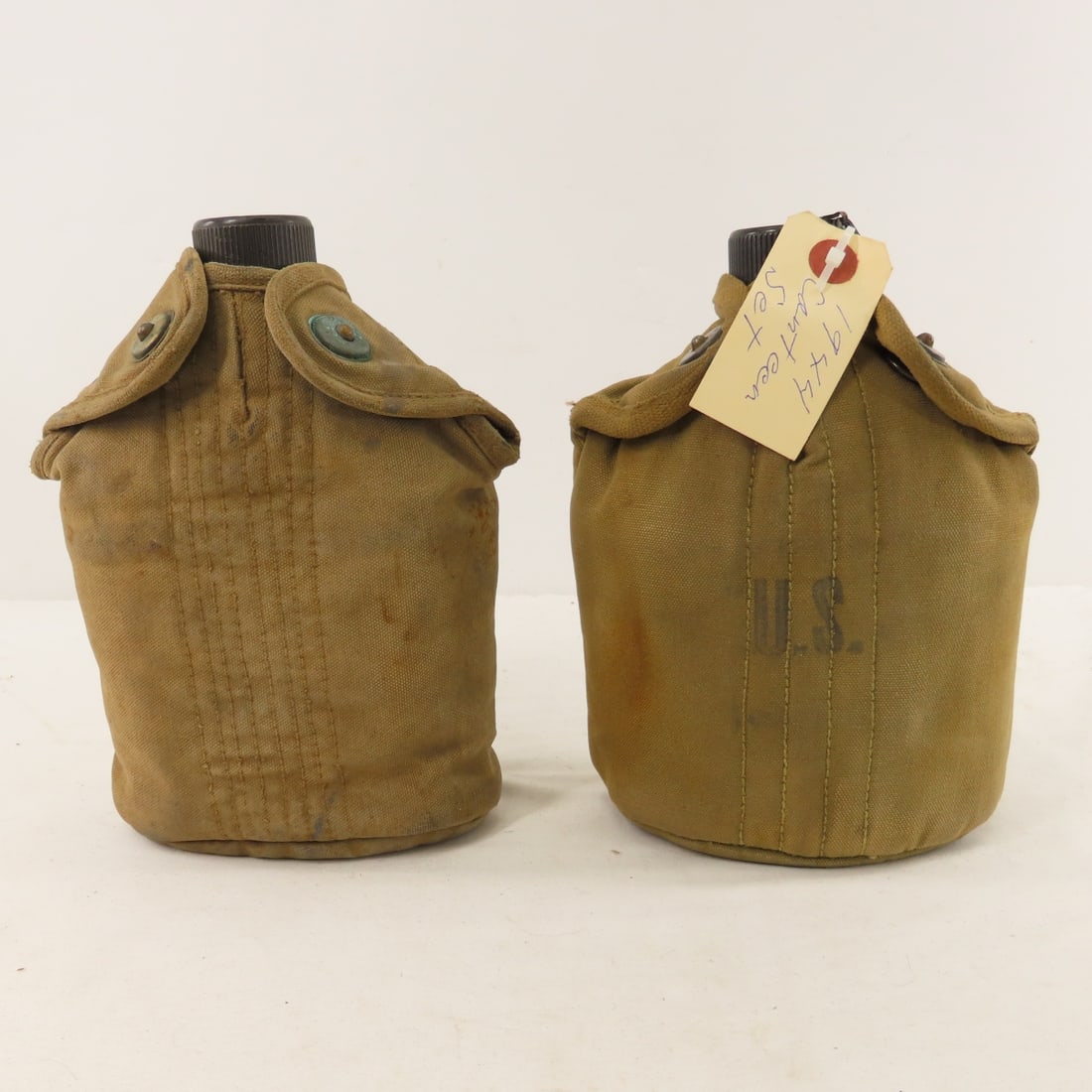 WWII US Military Canteens, Covers, Mess Kits - 7